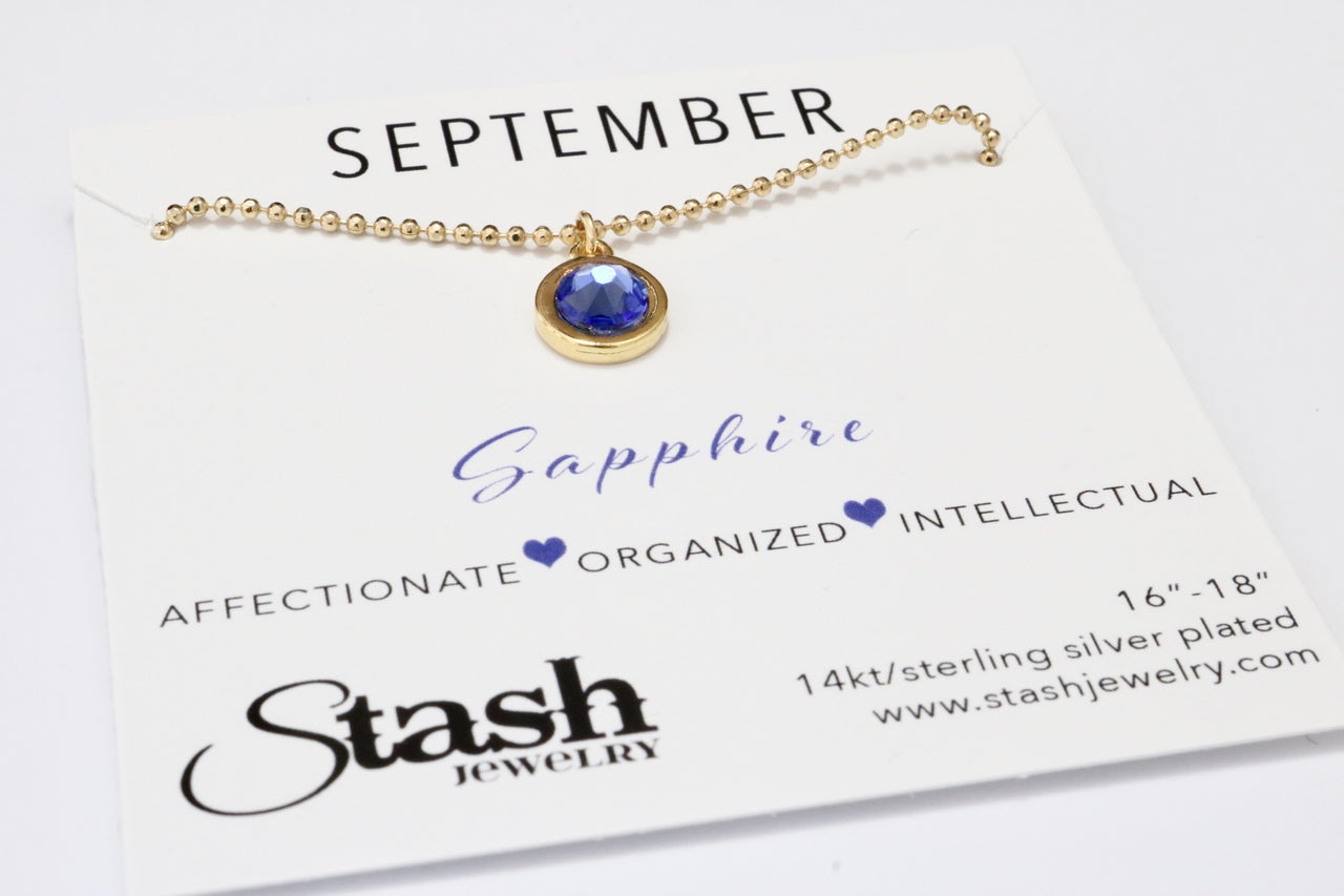 Meaningful September Birthstone Necklace Gift Set – Hunny Life