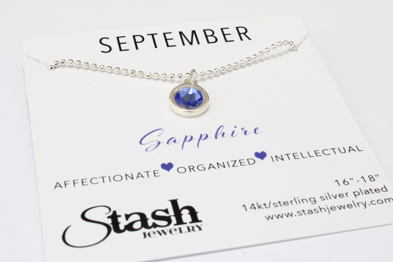 Lafonn September Birthstone Reversible Open Circle Necklace | Wood's  Jewelers | Mount Pleasant, PA